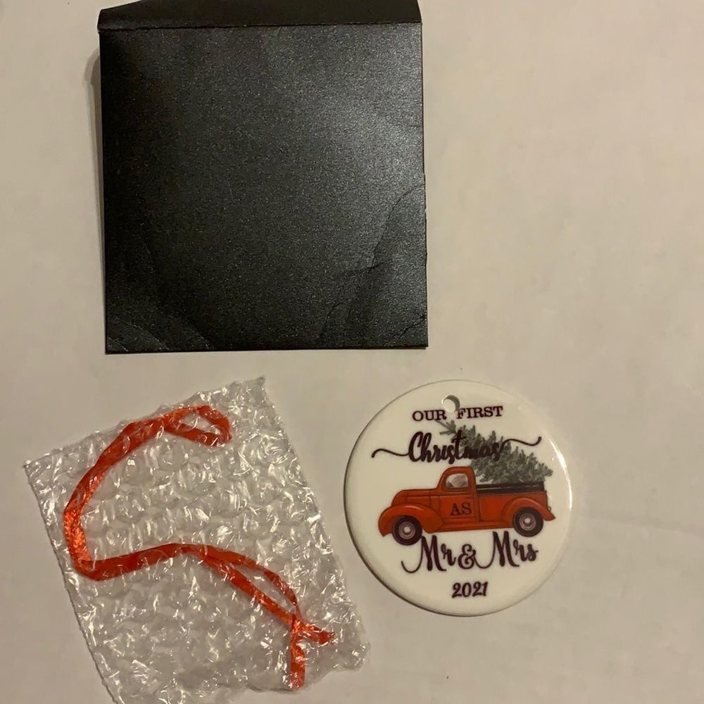 Our first Christmas as Mr. and Mrs. 2021 ORNAMENT
